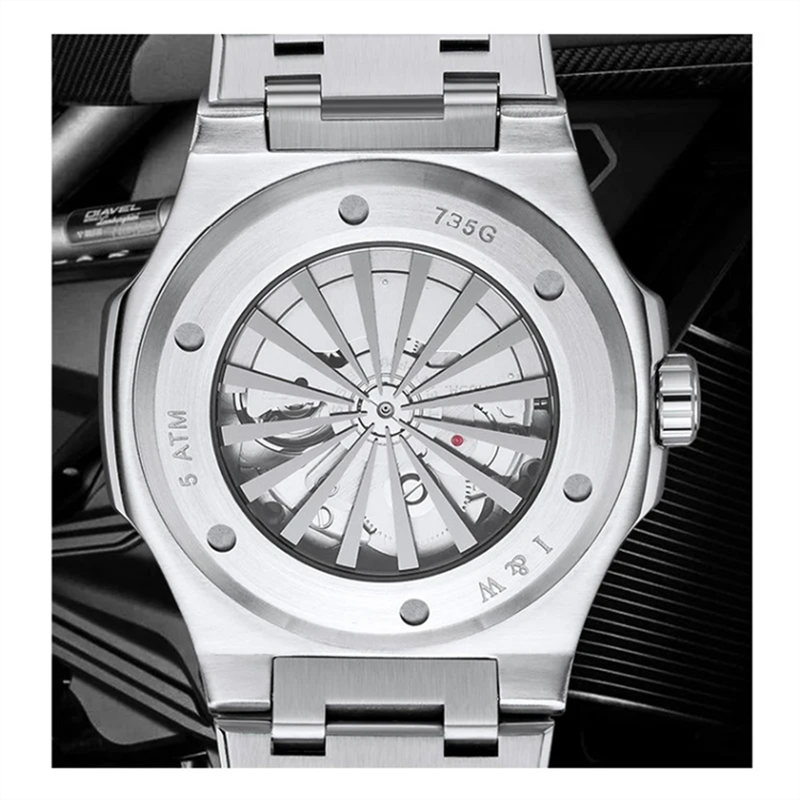 Carnival Excessive-Finish I&W Sequence Luxurious Mechanical Look ahead to Males - Imported Motion, Stainless Metal, 50M Waterproof